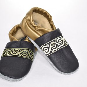 Gr. 30/31 Schwarz/Gold mit orientalischen Band
