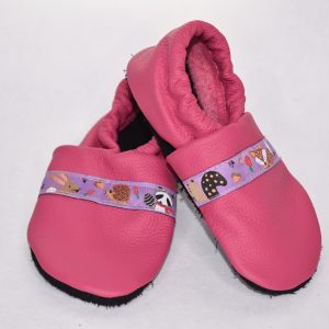 Gr. 24/25 Pink mit Waldtiere Band