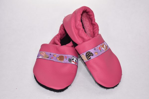 Gr. 24/25 Pink mit Waldtiere Band