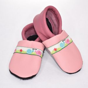 Gr. 24/25 Rosa/Beere mit Schnecken Band