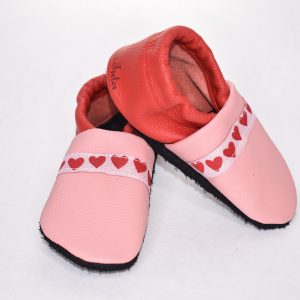 Gr. 24/25 Rosa/Rot mit Herz Band