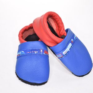 Gr. 23/24 Blau/Rot mit Zug ICE Band