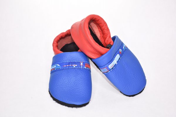 Gr. 23/24 Blau/Rot mit Zug ICE Band