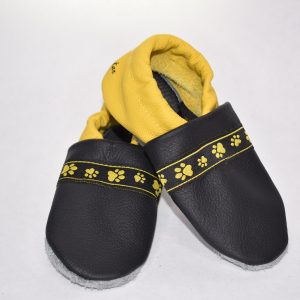 Gr. 26/27 Schwarz/Gelb mit Pfoten Band
