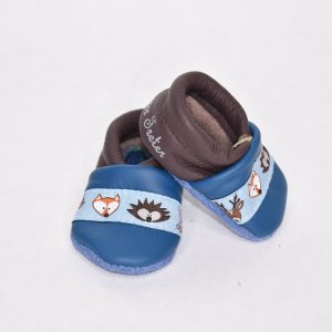 Blau/Dunkelbraun mit Waldtiere Band