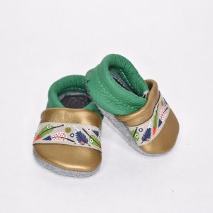 Gold/Grün mit Feder Band