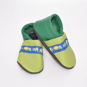 Gr. 20/21 Apfelgr&uuml;n/Gr&uuml;n mit Lkw Bagger Band