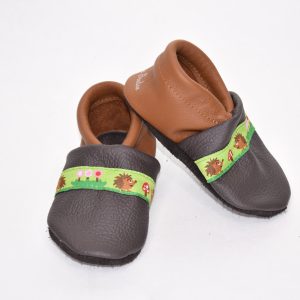 Gr. 20/21 Dunkelbraun/Braun mit Igel Band