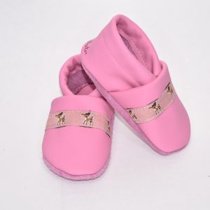 Gr. 20/21 Rosa mit Rehlein Band