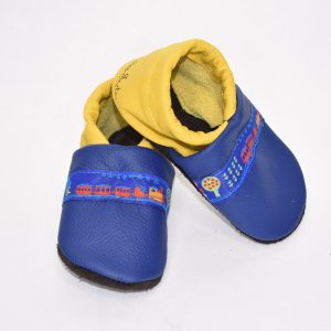 Gr. 21/22 Blau/Gelb mit Zug Band