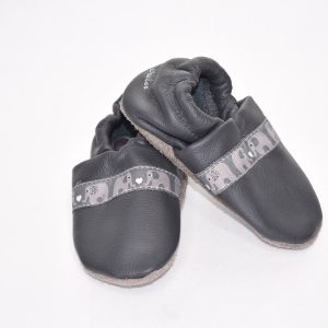 Gr. 22/23 Dunkelgrau mit Elefanten Band