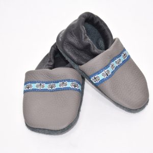 Gr. 22/23 Grau/Schwarz mit Waschbär Band