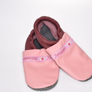 Gr. 32/33 Rosa/Dunkelrot mit Prinzessinnen Band