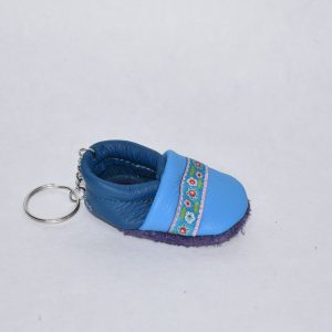 Schlüsselanhänger Blumen Blau