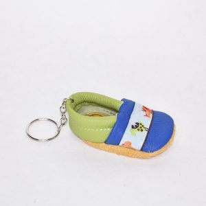 Schlüsselanhänger Blau Apfelgrün Dinosaurier