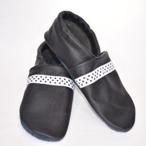 Gr. 39/40 Schwarz mit Punkte Band