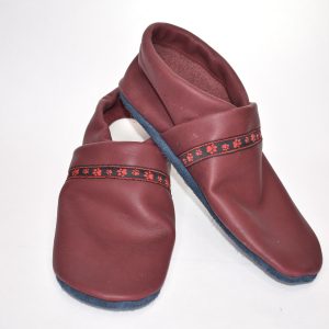 Gr. 42/43 Dunkelrot mit Pfoten Band