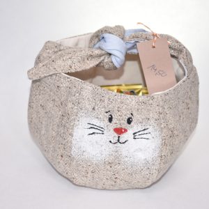 Osterkörbchen Beige/Hellblau