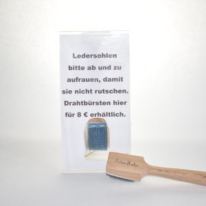 Lederbürste zum Aufrauen der Sohlen
