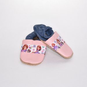 Gr. 18/19 Rosa/Blau mit Prinzessinen Band UNIKAT