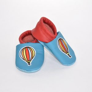 Gr. 18/19 Türkis/Rot mit Ballon UNIKAT