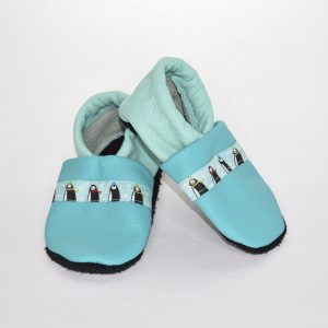 Gr. 20/21 Aqua/Mintgrün mit Pinguin Band