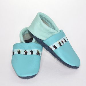 Gr. 24/25 Aqua/Mintgrün mit Pinguin Band