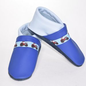 Gr. 28/29 Blau/Hellblau mit Traktor Band