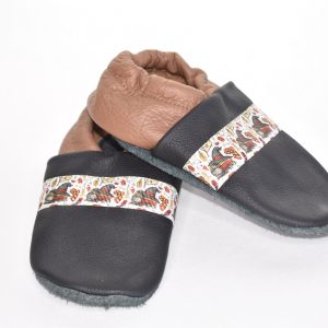 Gr. 28/29 Dunkelbrau/Braun mit Zauberer Band